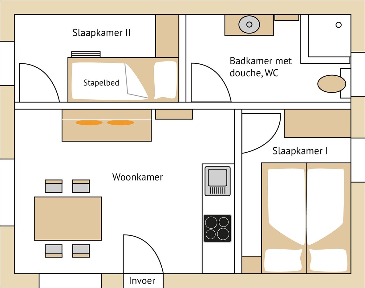 Bungalow plattegrond